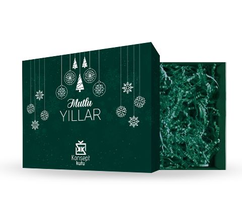 YEŞİL YENİ YIL HEDİYE KUTUSU