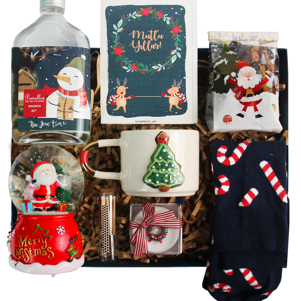 Kutlama Zamanı Yeni Yıl Hediye Kutusu