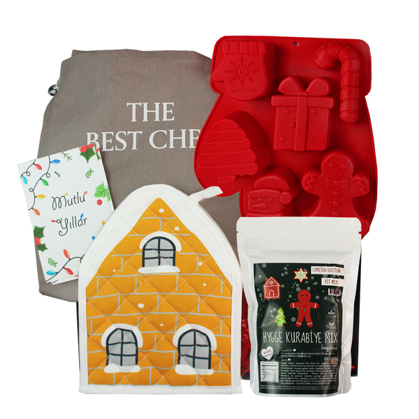 Kurabiye Evi Yılbaşı Hediye Kutusu