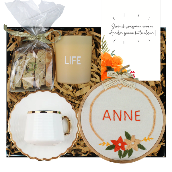 Kasnak Panolu Anneler Günü Hediye Kutusu