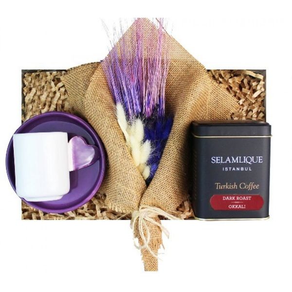 Mor Kalpli Hediye Kutusu