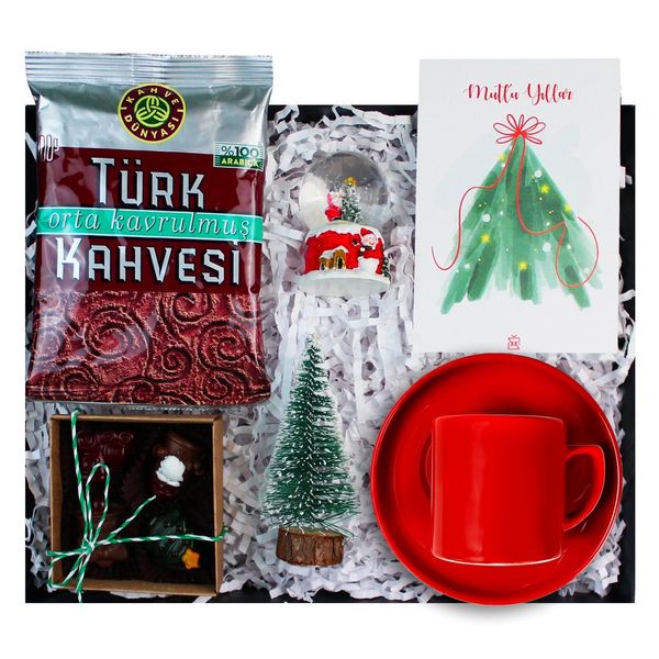 Kar Küreli Yılbaşı Hediye Kutusu