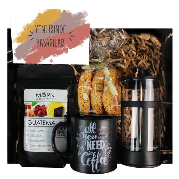 All You Need Coffee Yeni İş Hediye Kutusu - Yeni İş Hediye Kutuları