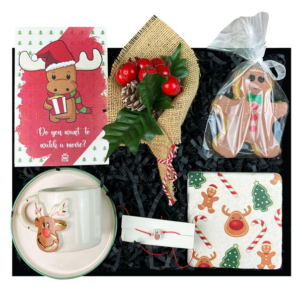 Geyikli Kahve Keyfi Yılbaşı Hediye  Kutusu