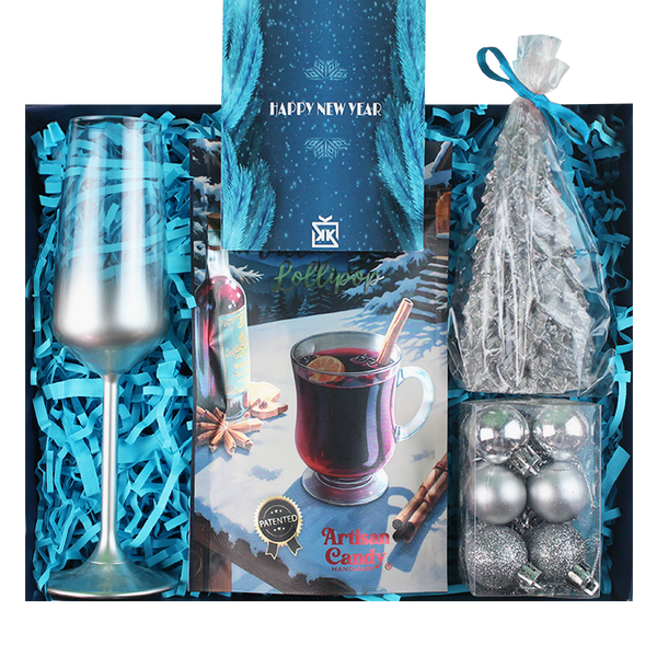 Parıltılı Yeni Yıl Hediye Kutusu