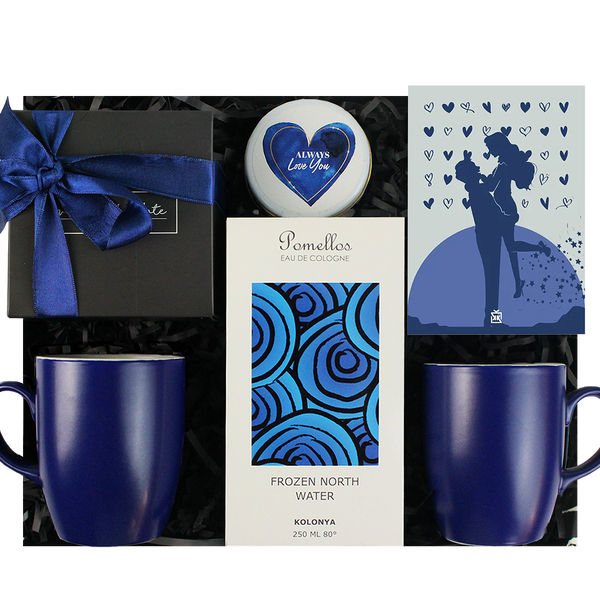 Mavi Kalp Hediye Kutusu