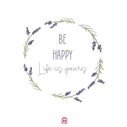 Be Happy Life İs Your Motto Kartı