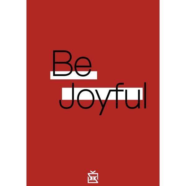 Be Joyful Motto Kartı - MOTTO KARTLARI