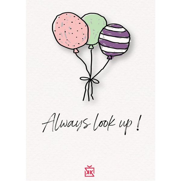 Always Look Up Motto Kartı - MOTTO KARTLARI