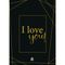 ''I Love You -3'' Motto Kart - Altın Sarısı Hediye Kutusu içinde