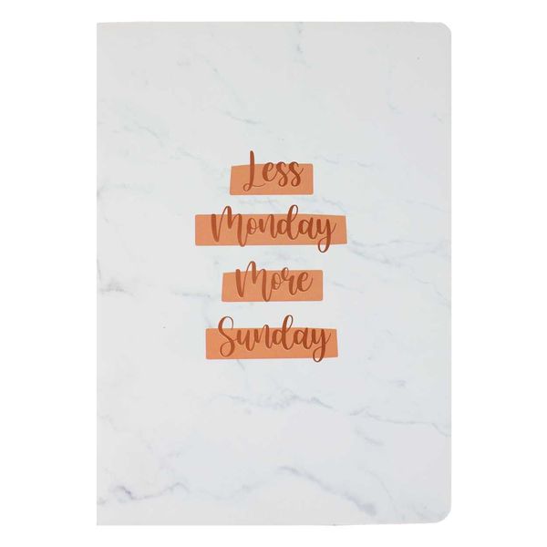 IGGY Less Monday More Sunday A5 Defter - DEFTERLER