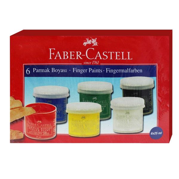 Faber Castell 6'lı Parmak Boyası Seti - KIRTASİYE MALZEMELERİ