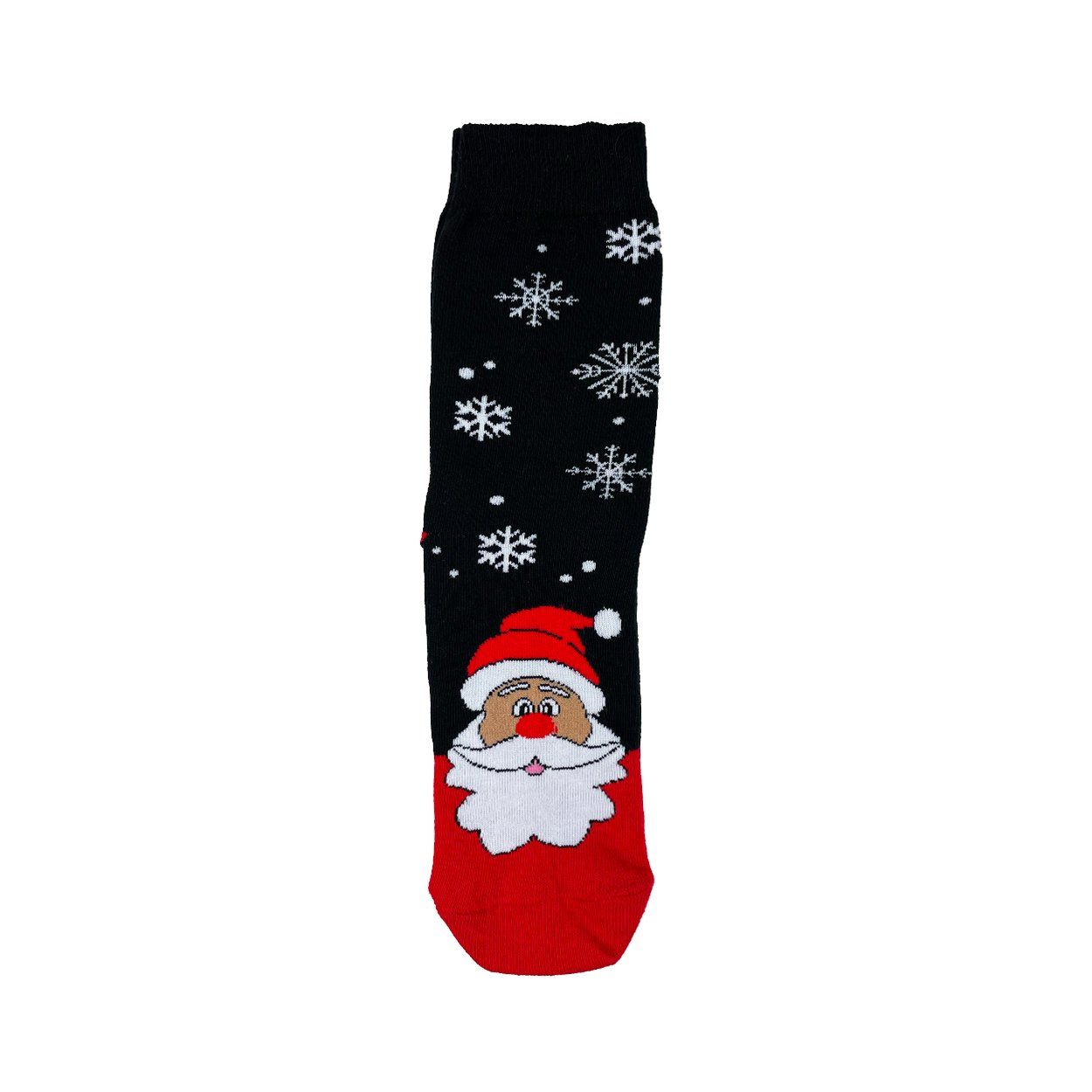 Siyah Kar Taneli Noel Baba Çorap - İyi Seneler Hediye Kutusu içinde