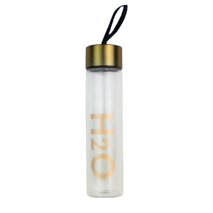 H2O Altın Sarısı Cam Matara