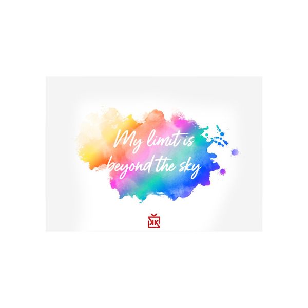 My Limit is Beyond The Sky Motto Kartı - MOTTO KARTLARI