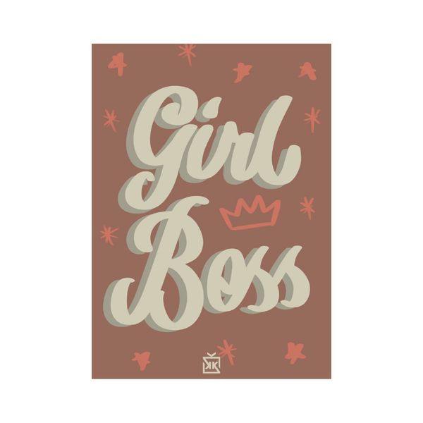 Girl Boss Motto Kartı - MOTTO KARTLARI