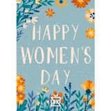Happy Women's Day Motto Kartı