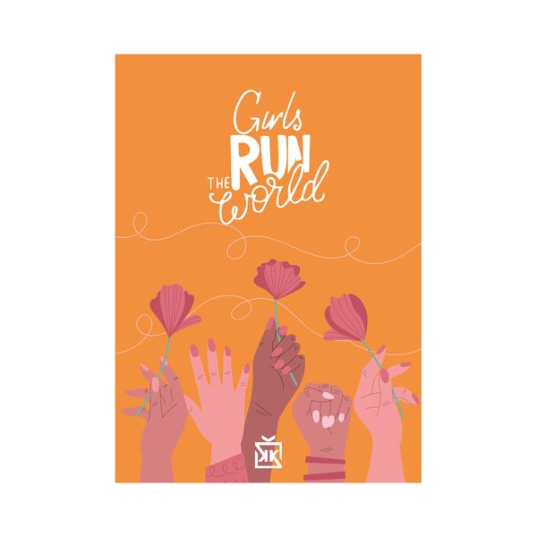 Girls Run World Motto Kartı - MOTTO KARTLARI