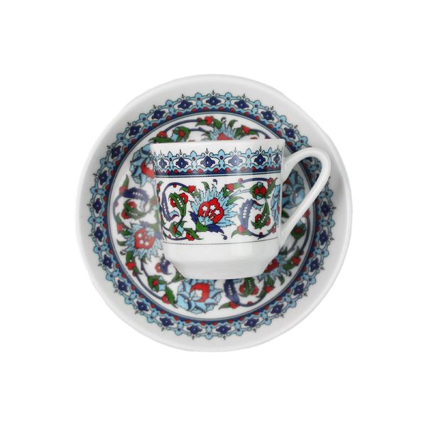 Çini Desenli Türk Kahvesi Fincanı - FİNCANLAR