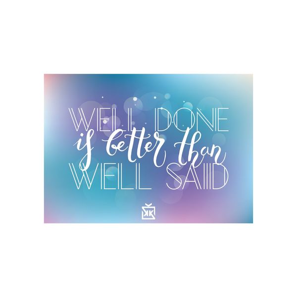 Well Done... Motto Kartı - MOTTO KARTLARI