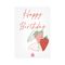 Happy B-day Strawberry Motto Kartı - MOTTO KARTLARI
