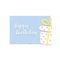 Blue Happy Birthday Motto Kartı - MOTTO KARTLARI