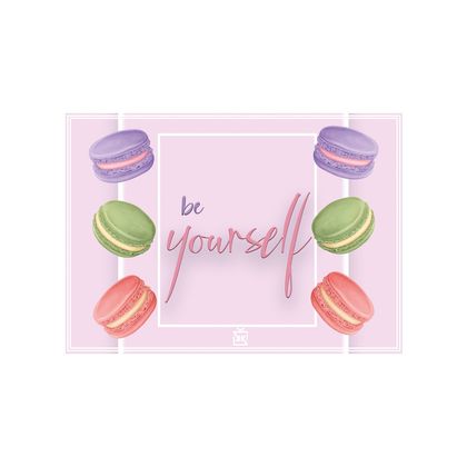 Be Yourself / Macaron Motto Kartı