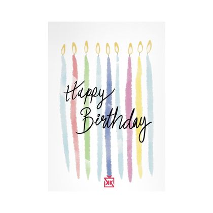 Birthday Candles Motto Kartı