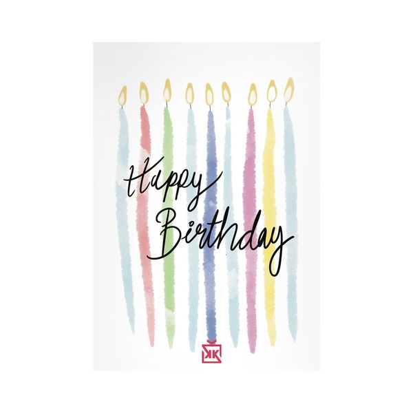 Birthday Candles Motto Kartı - MOTTO KARTLARI