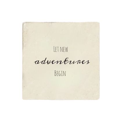 Let New Adventures Begin Taş Bardak Altlığı