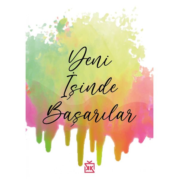 Colorful Yeni İşinde Başarılar Motto Kartı - MOTTO KARTLARI