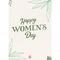 Green Happy Women's Day Motto Kartı - Mutlu Kadınların Günü Hediye Kutusu içinde