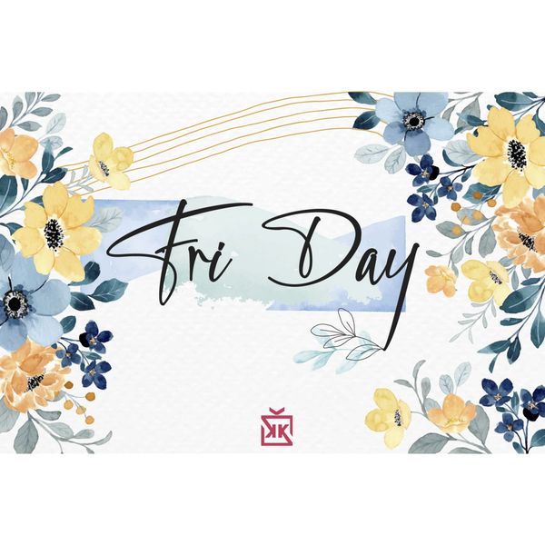 Fri Day Motto Kartı - MOTTO KARTLARI