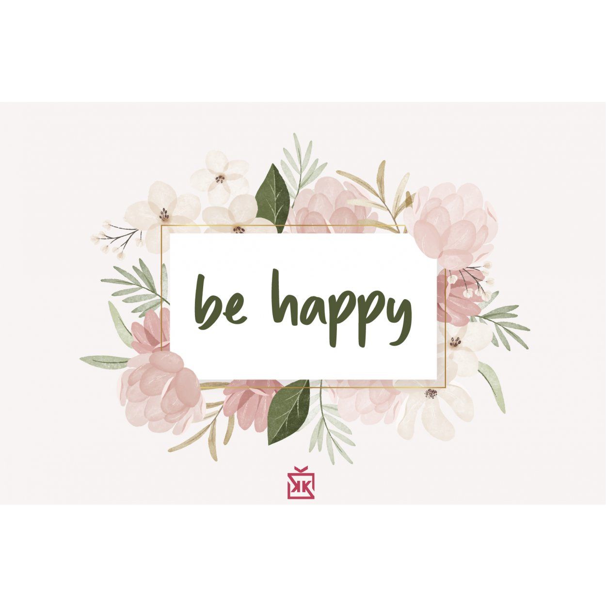Be Happy Motto Kartı - Keyfine Düşkün Kadınlar Günü Hediye Kutusu içinde