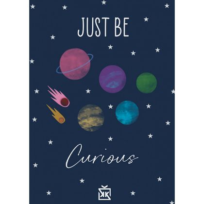 Just Be Curious Motto Kartı