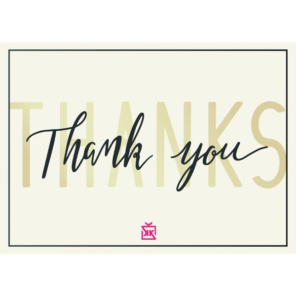 Thank You Motto Kartı - MOTTO KARTLARI