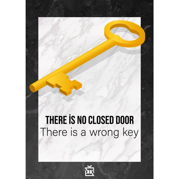 There is a Wrong Key Motto Kartı - MOTTO KARTLARI