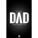 My Best Dad Motto Kartı