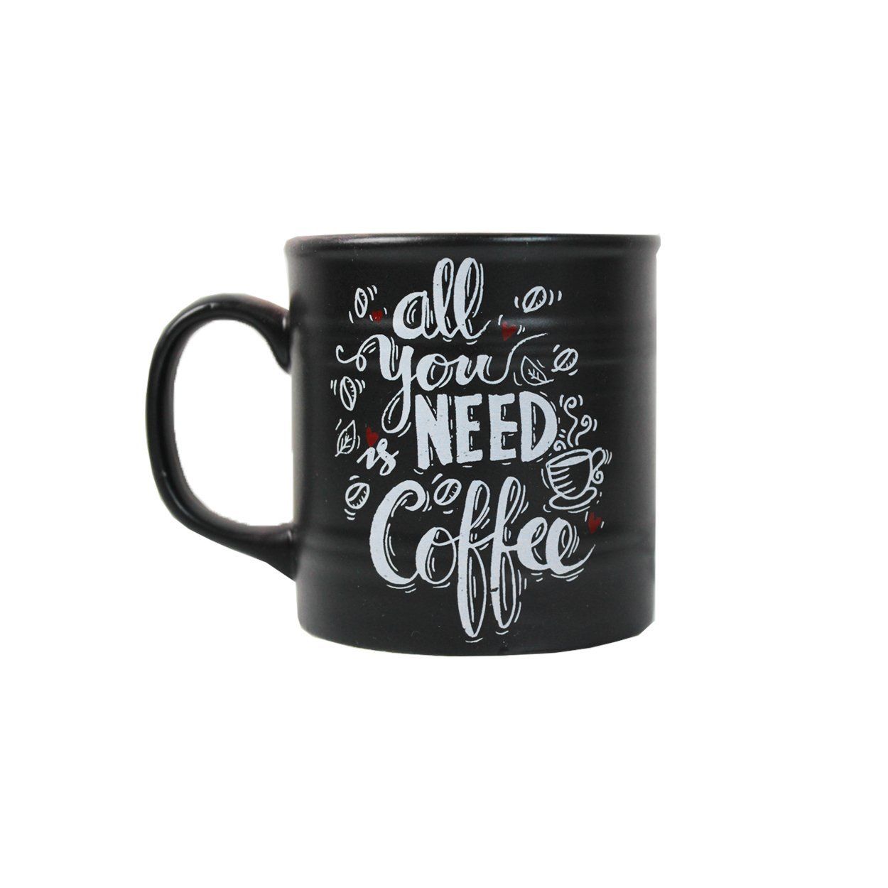 All You Need Coffee Siyah Seramik Kupa - All You Need Coffee Yeni İş Hediye Kutusu içinde