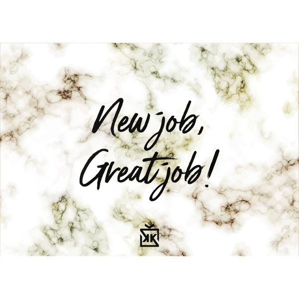 New Job Great Job Motto Kartı - MOTTO KARTLARI
