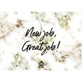 New Job Great Job Motto Kartı