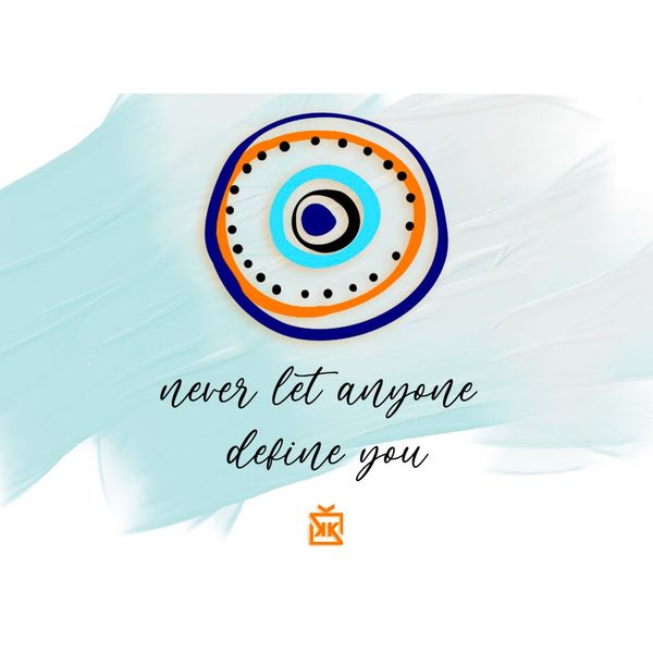 Never Let Anyone Define You Motto Kartı - MOTTO KARTLARI