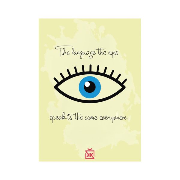 The Language The Eyes... Motto Kartı - MOTTO KARTLARI