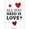 All You Need is Love Motto Kartı - MOTTO KARTLARI