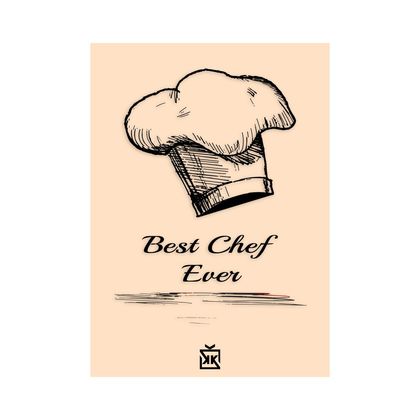 Best Chef Ever Motto Kartı