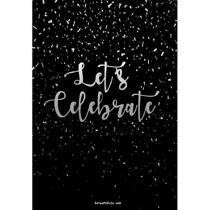 "Let’s Celebrate" Motto Kartı