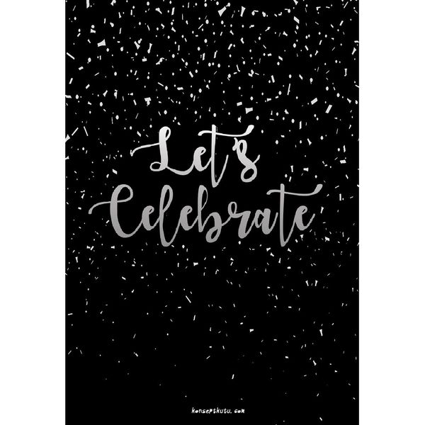 "Let’s Celebrate" Motto Kartı - MOTTO KARTLARI