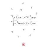 To Love in To Line Motto Kartı