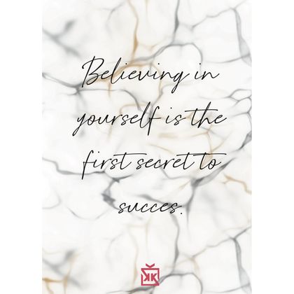 The First Secret To Succes Motto Kartı