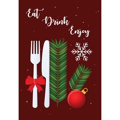 Eat Drink Enjoy Motto Kartı